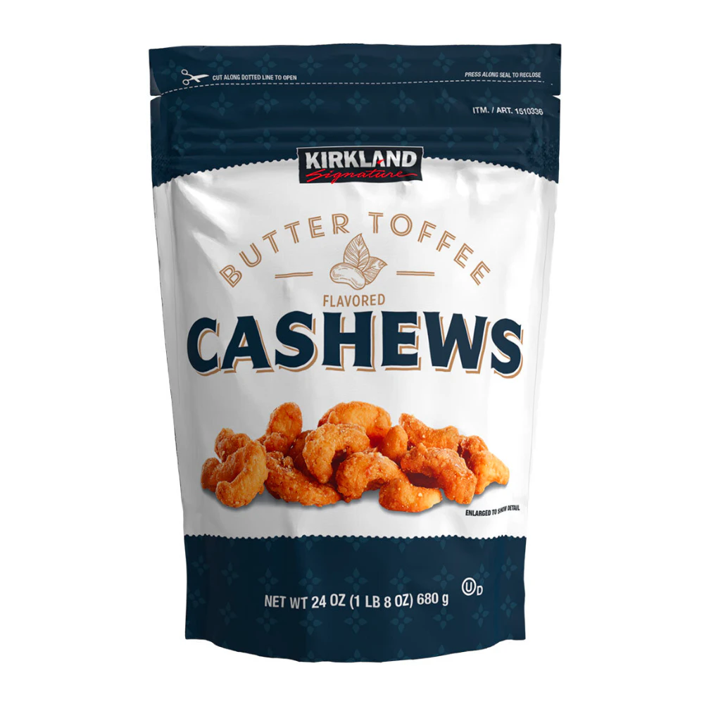 Kirkland Signature Butter Toffee Cashews 680g