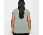 Target Plus Size V-Neck T-Shirt - Green