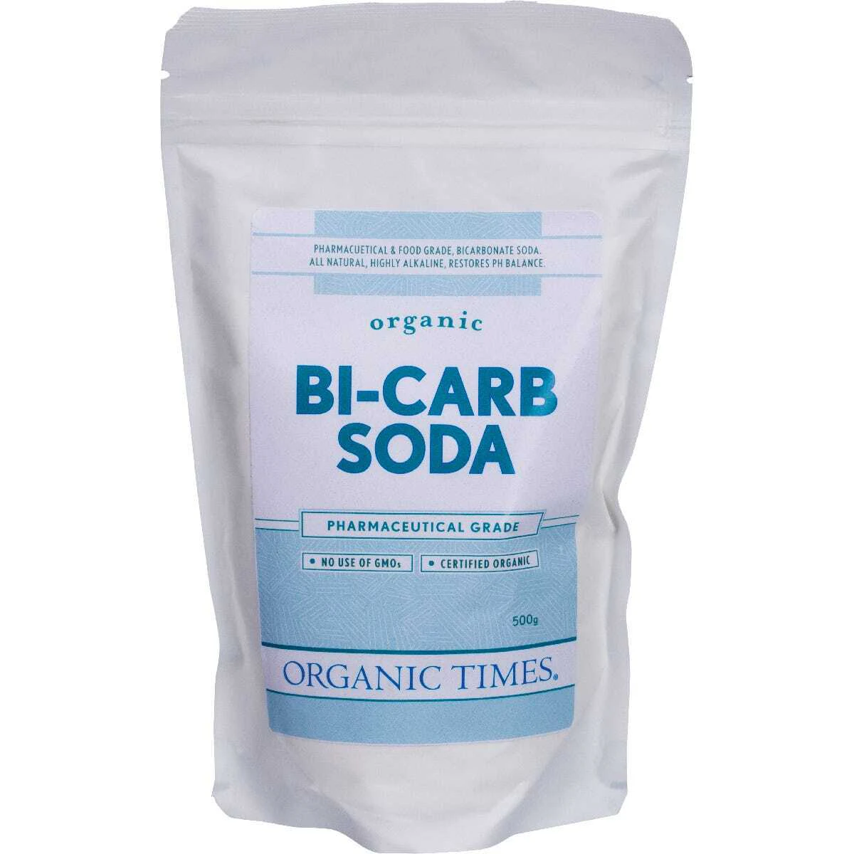 Organic Bi-Carb Soda - Pharmaceutical Grade 500g