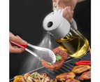 Oil Sprayer For Cooking - 2 In 1 Olive Oil Sprayer And Oil Dispenser - 500Ml Oil Spray Bottle With Pourer,White 500Ml