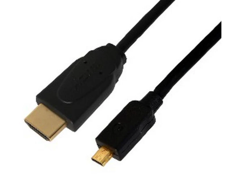 1m Micro HDMI Plug to HDMI Plug Cable