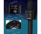 Wireless Bluetooth Karaoke Microphone,3-in-1 Portable Handheld Karaoke Mic Speaker Machine Birthday Home Party for Android/iPhone/PC or All Smartphone (Q37