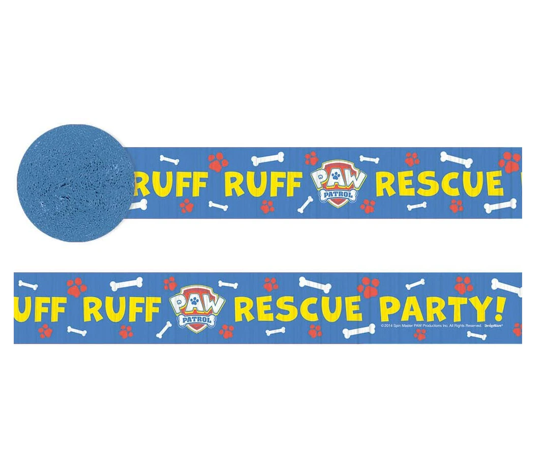 Paw Patrol Crepe Streamer Hanging Decoration