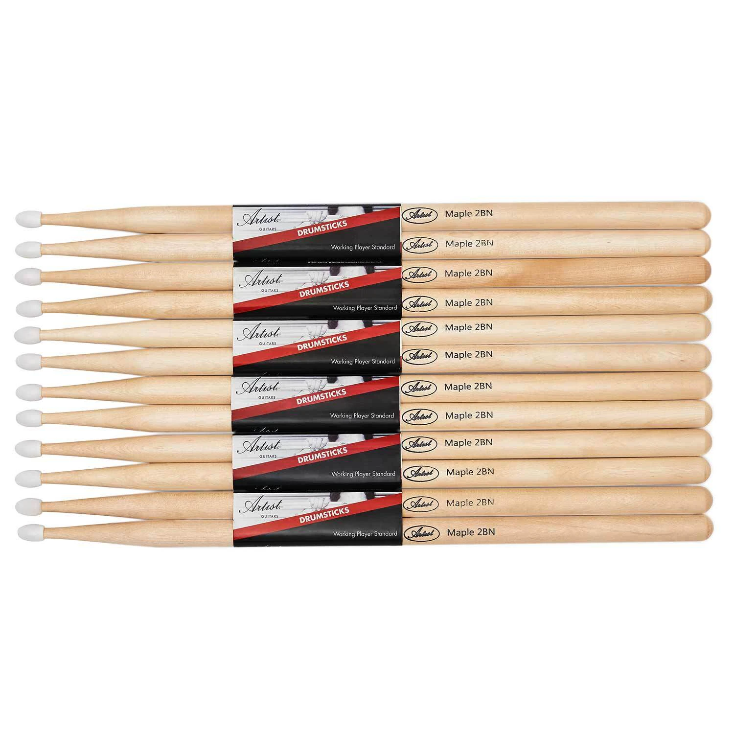 Artist DSM2BN Maple Drumsticks w/ Nylon Tips 6 pack