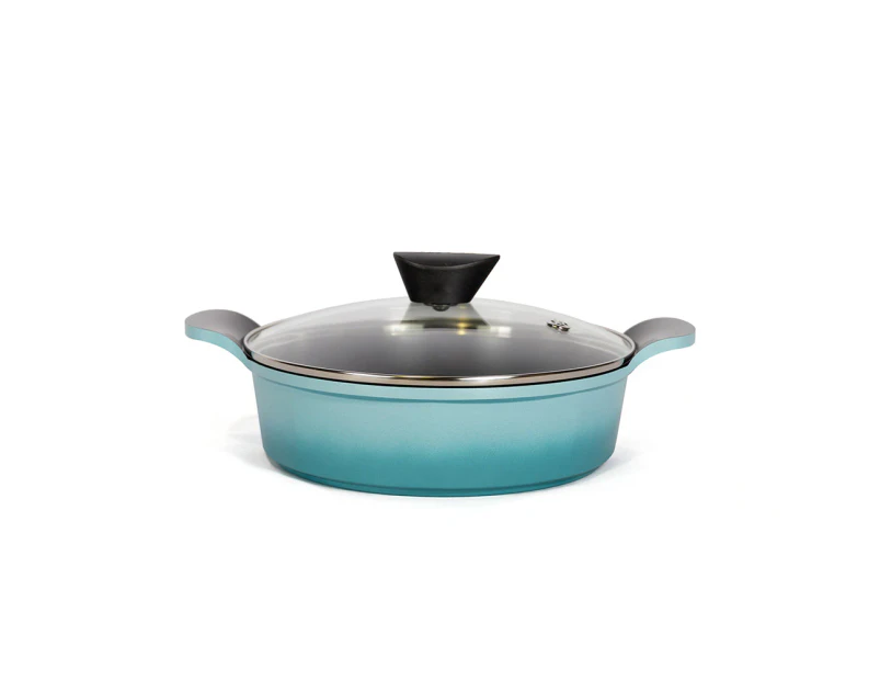 Neoflam Venn 24cm Low casserole Induction Turquoise