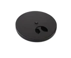 Non-Slip Pet Dog Scratch Board Rotating Round Dog Nail Scratch Pad with 6 Snack Compartments Black