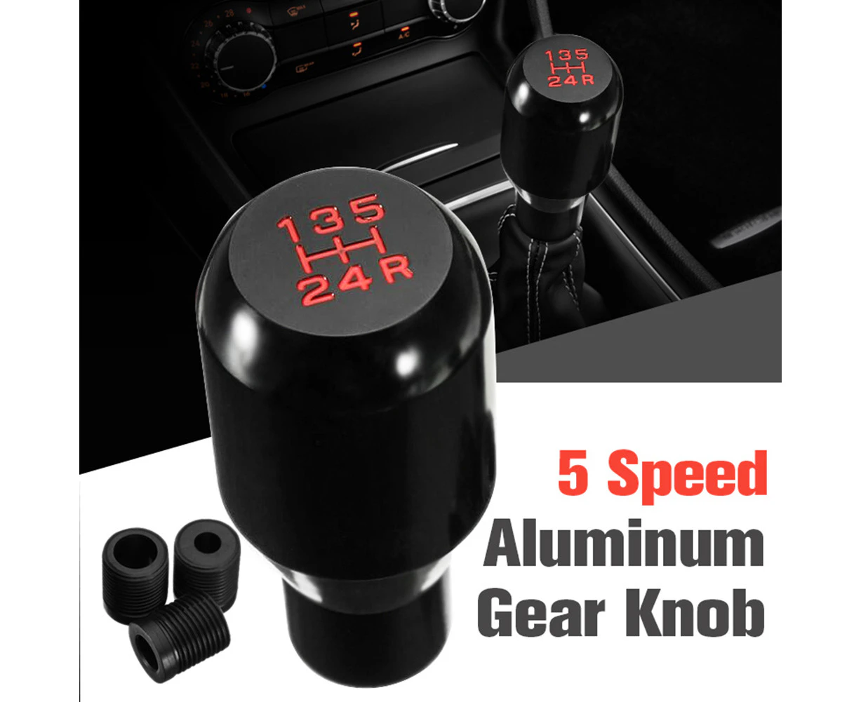 Universal Auto Car 5 Speed Aluminum Alloy Manual Gear Stick Shifter Shift Knob