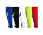 1Pc Unisex Calf Compression Sleeve Support Brace for Running Training Exercise-Black