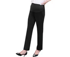 Spring and autumn fashion commuting straight pregnant women pants professional pants casual pants feet pants maternity dress - Black