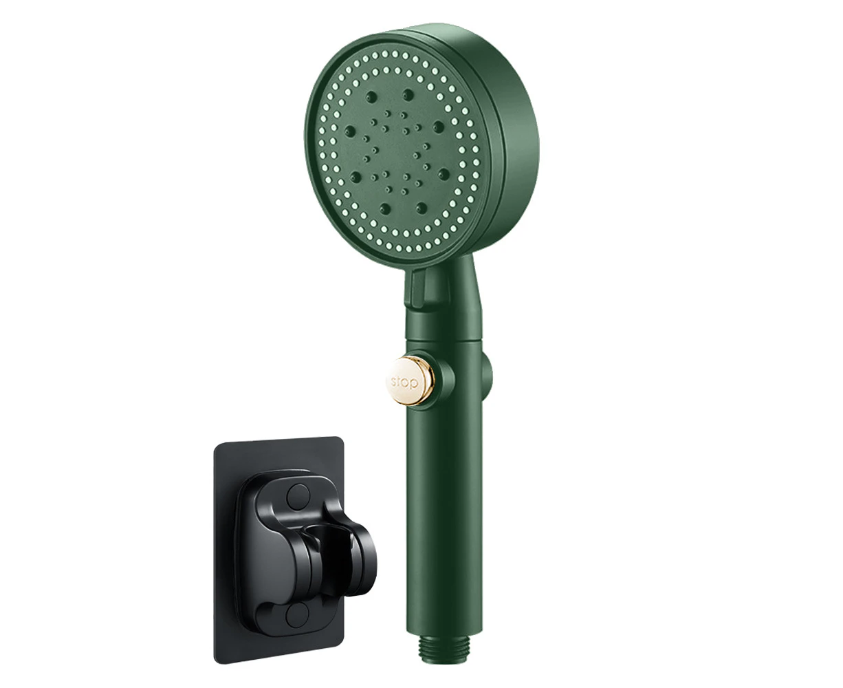 Power Shower Head Against Low Pressure Water Supply Line,Green Fifth Gear - Shower + Punch-Free Seat