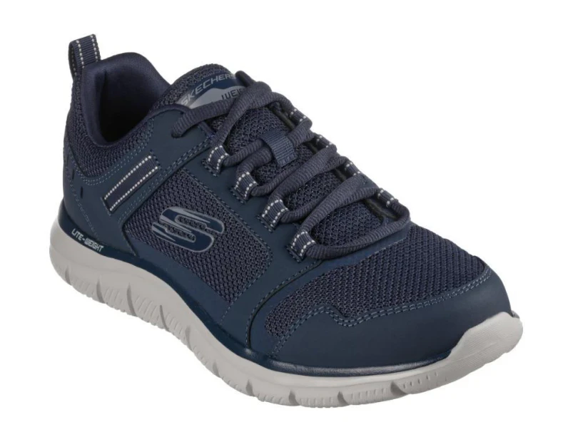 Mens Skechers Track - Knockhill Navy Athletic Shoes