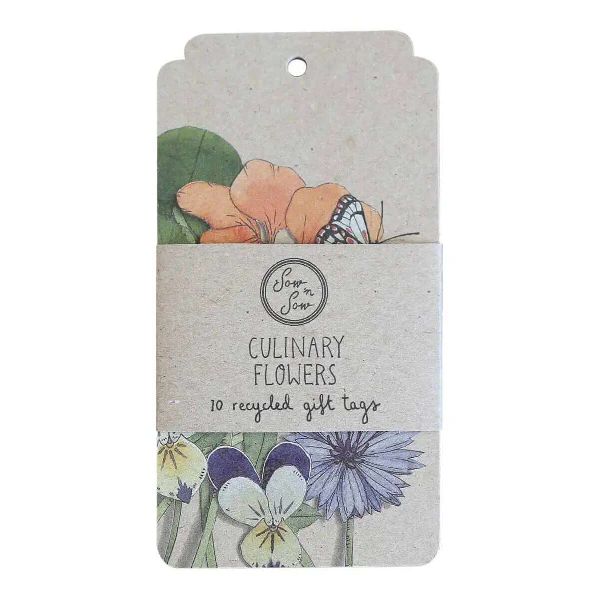 Sow 'n Sow Culinary Flowers Gift Tag - 10 pack - Sow 'n Sow