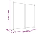 vidaXL 2-Panel Room Divider Anthracite 175x180 cm Fabric