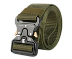 Sport Belt Quick Dry Adjustable Freely Solid Color Durable Breathable Waist Strap Daily Wear Belt-Army Green