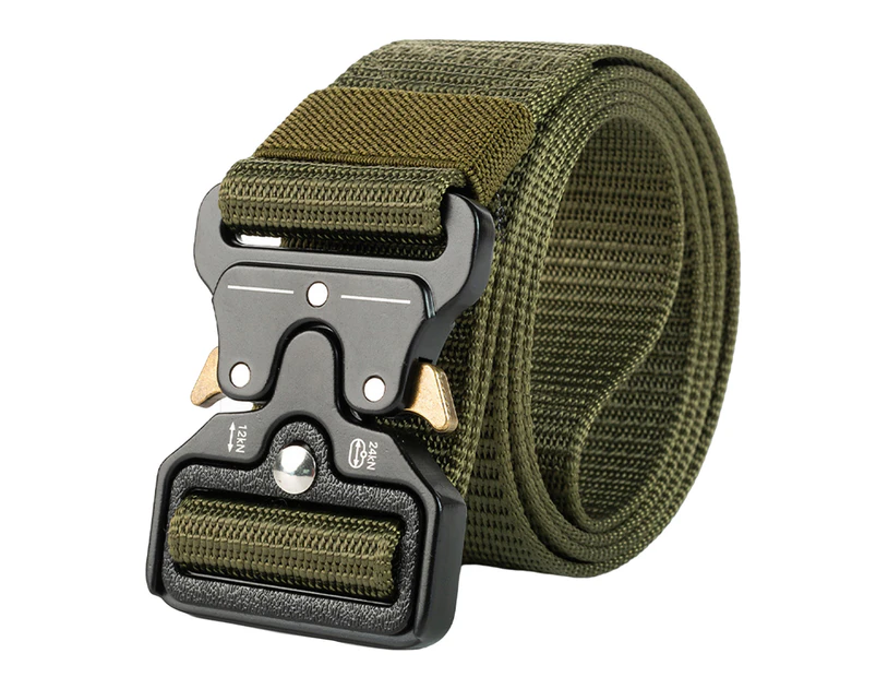 Sport Belt Quick Dry Adjustable Freely Solid Color Durable Breathable Waist Strap Daily Wear Belt-Army Green