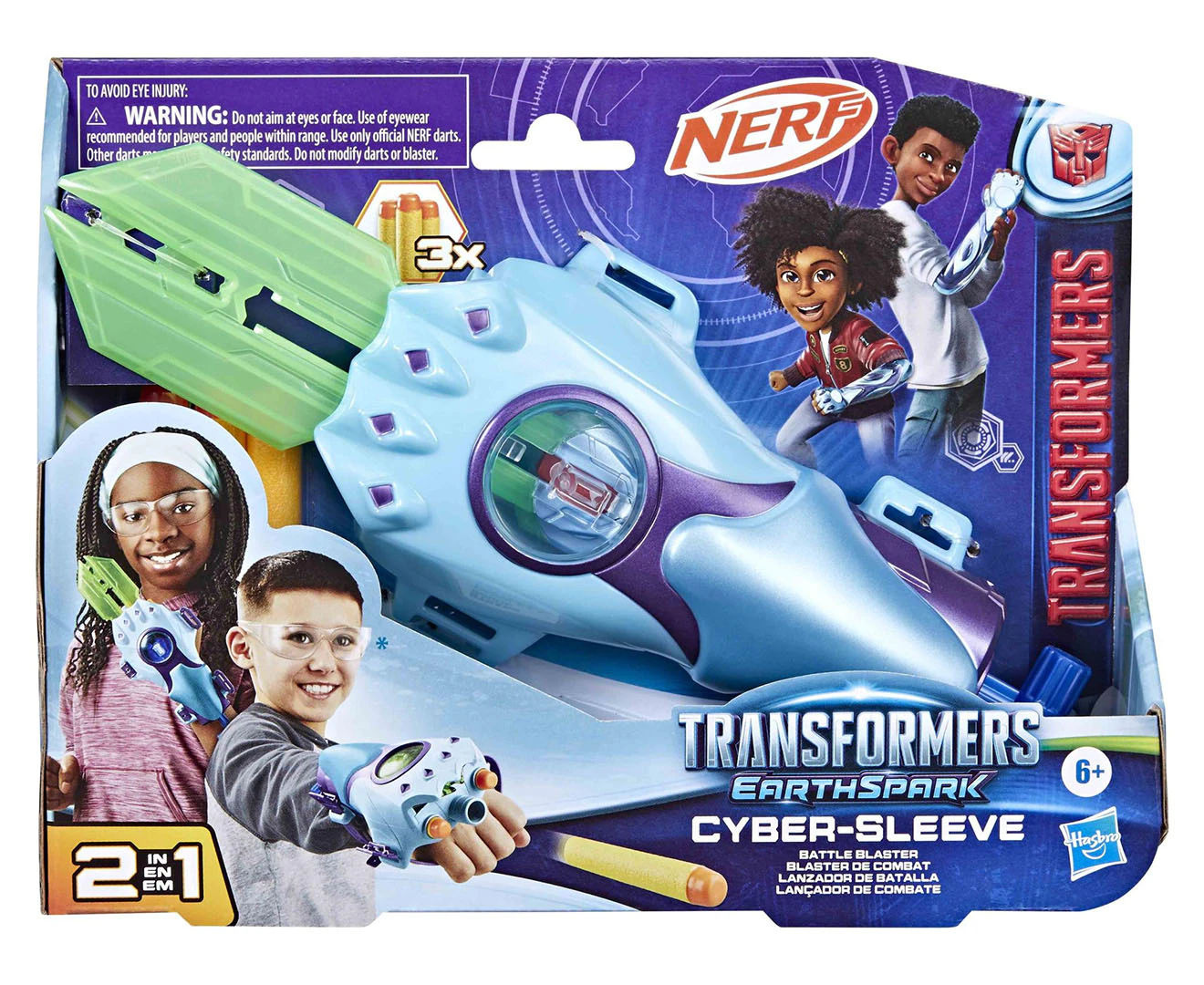 NERF Transformers: EarthSpark Cyber-Sleeve Battle Blaster Toy