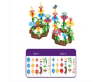 38-Piece Set Kids Flower Garden Building Toys Gardening Pretend Gift