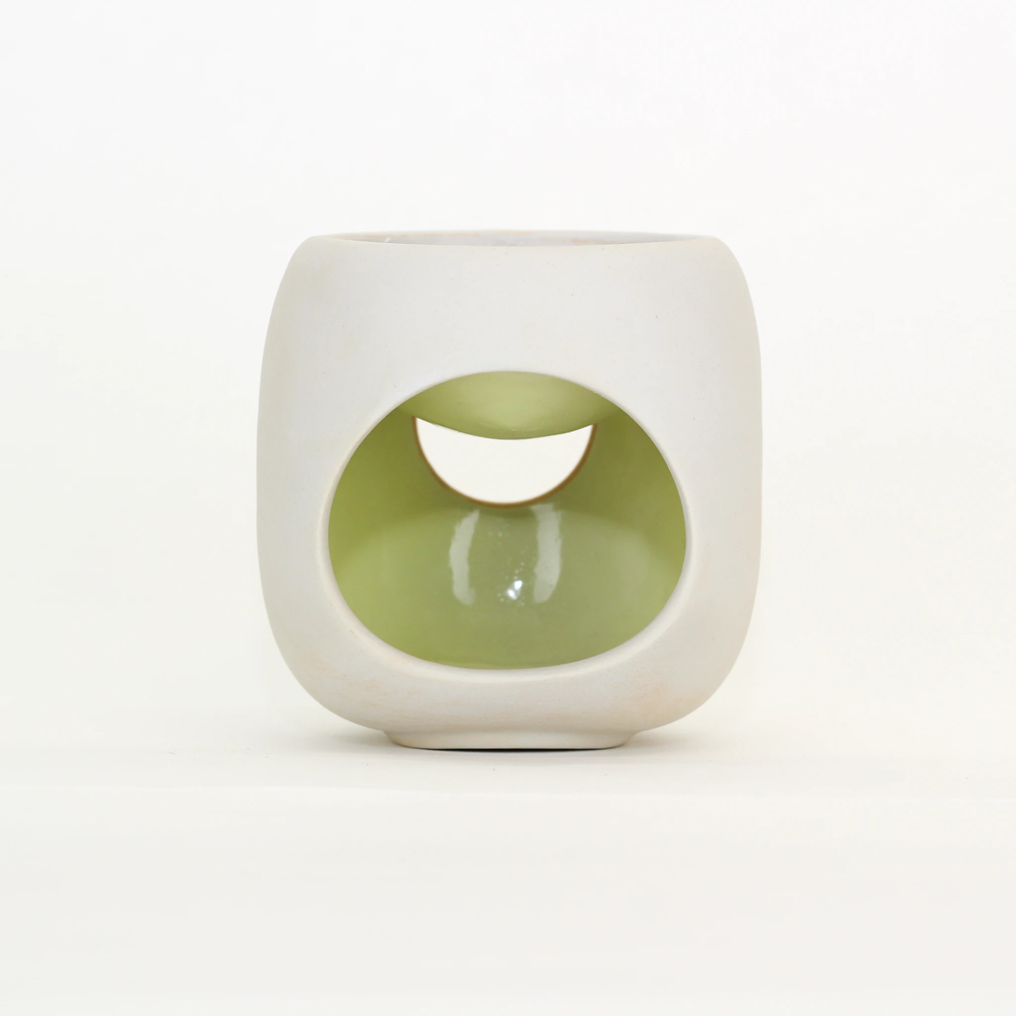 Ceramic Essential oil Burner - Cabana Range - The Salt Box - Yellow