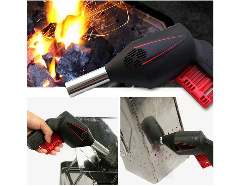 Portable Blower Hand Pressure Manual BBQ Barbecue Fan Camping Supplies Tools