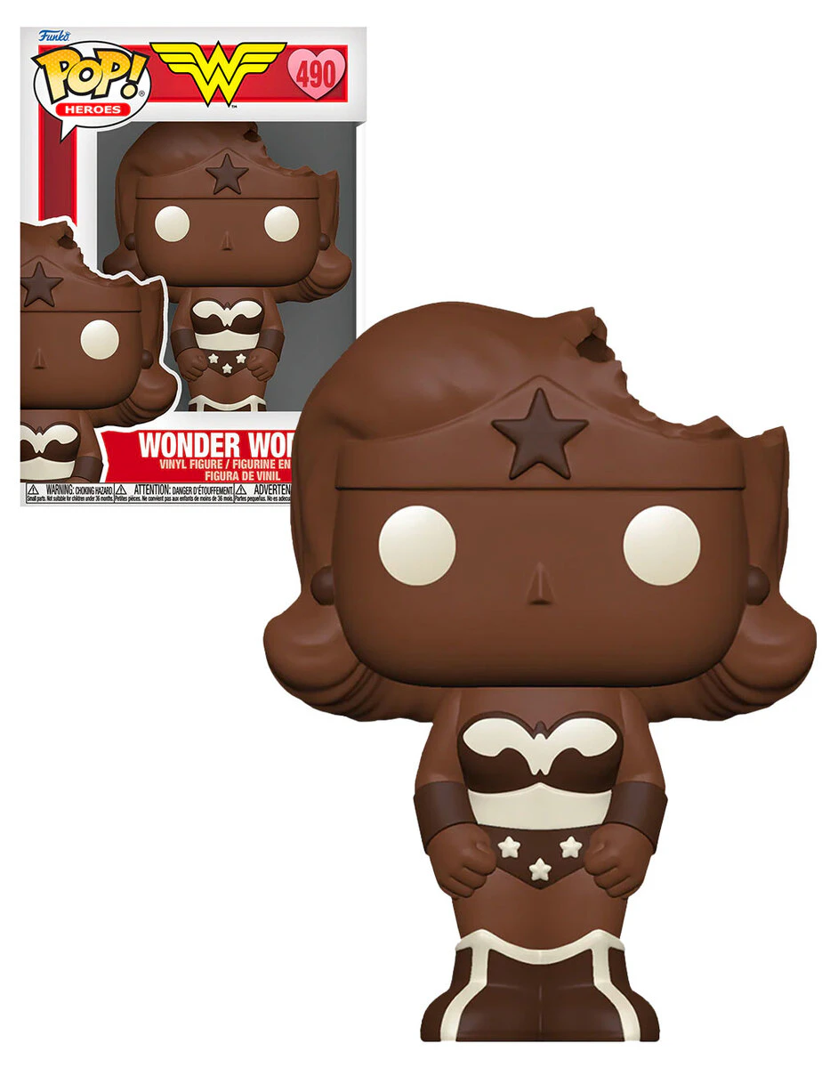 Funko POP! Heroes #490 Wonder Woman (Valentine Chocolate) - New, Mint Condition