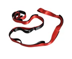 Yoga Stretch Belt,  Used for Physiotherapy, Yoga, Non-Elastic Yoga Stretch Belt-red