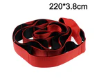 Yoga Stretch Belt,  Used for Physiotherapy, Yoga, Non-Elastic Yoga Stretch Belt-red