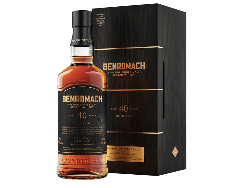 Benromach 40 Year Old 2022 Release Single Malt Whisky 700ml
