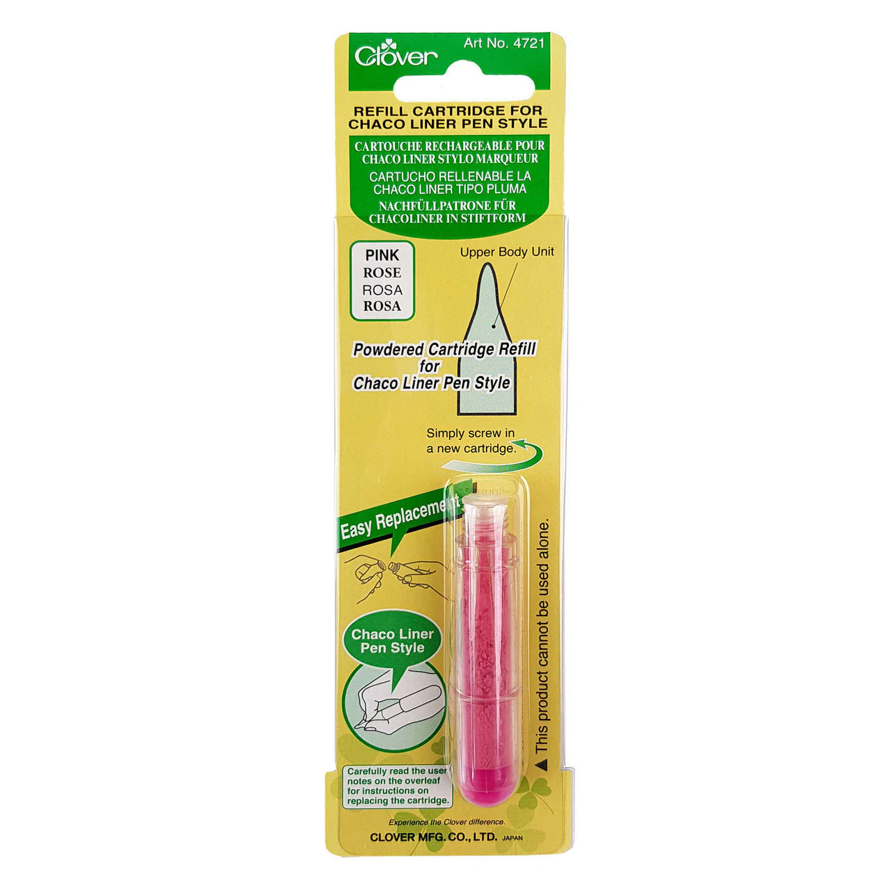 Clover Refill Cartridge for Pink Chaco Liner Pen