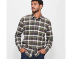 Target Long Sleeve Flannelette Shirt - Green