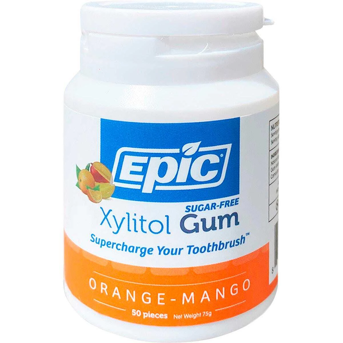 Sugar-Free Xylitol Gum - Orange Mango 50 pieces