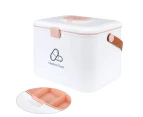 Medicine box plastic first aid box storage box medicine box with handle with removable storage compartment medicine box medicine box organizer