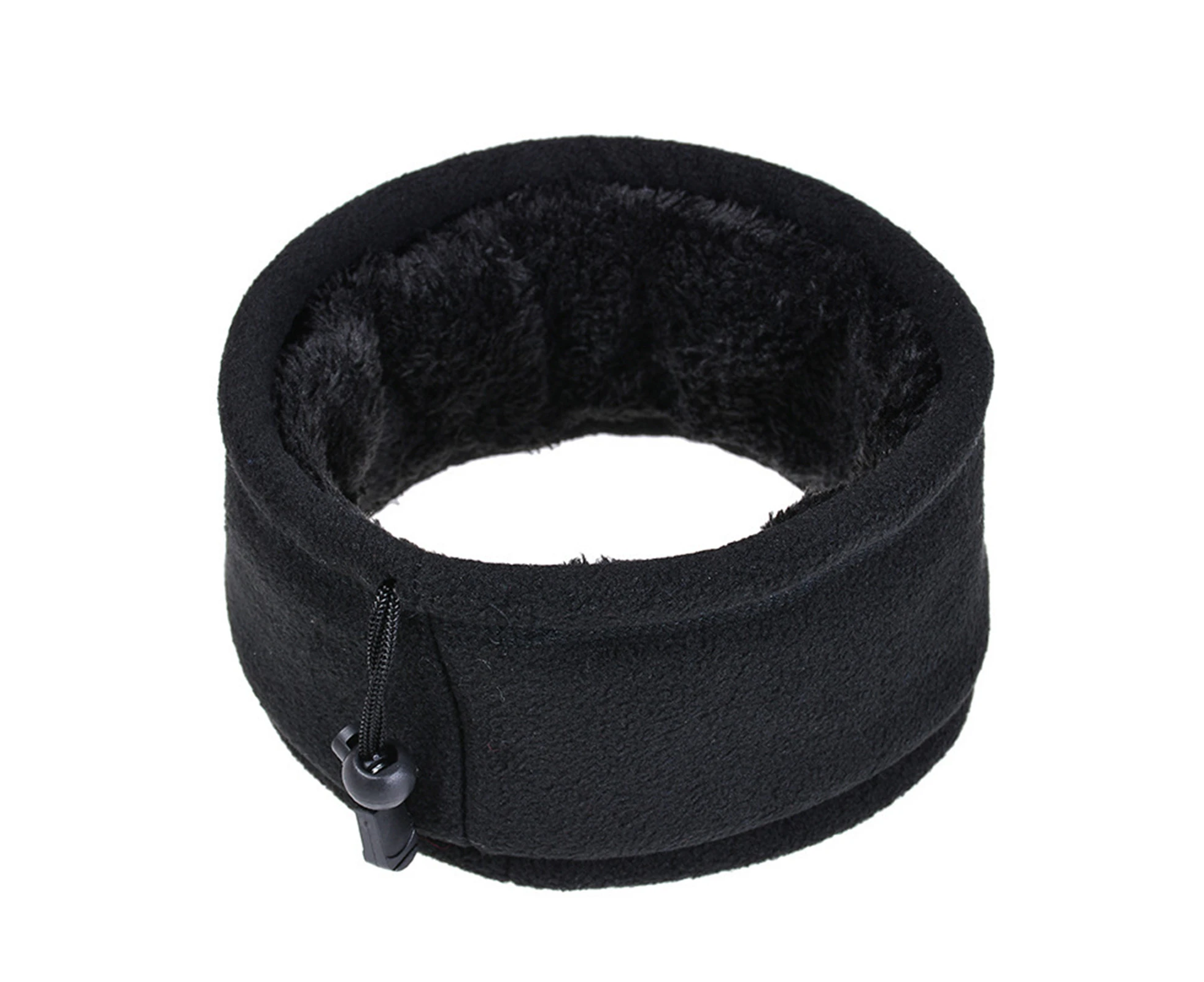 Neck Warmer Scarf Skin-friendly Breathable Accessory Winter  Circle Loop Scarves for Outdoor Black