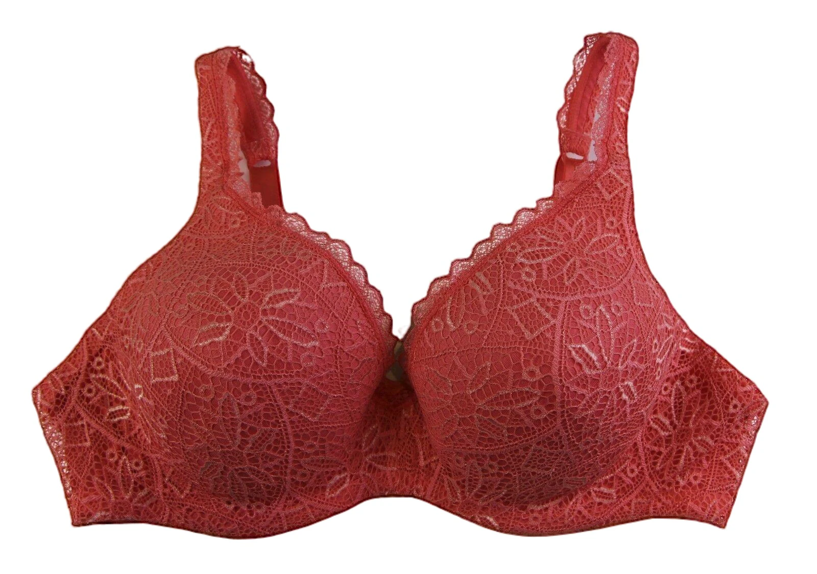 Berlei Womens Lady Barely There Lace Bra Peach Petal Orange Yytp Nylon/Polyester