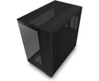NZXT H9 Flow CM-H91FB-01 Computer Case - Mini ITX, Micro ATX, ATX Motherboard Supported - Mid-tower - Galvanized Cold Rolled Steel (SGCC), Tempered -