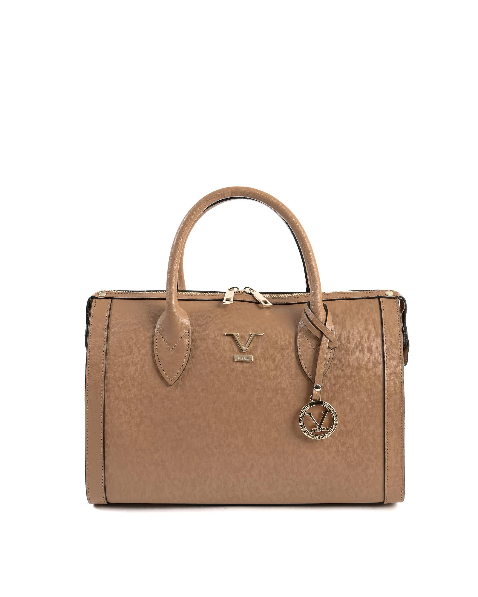 Leather Handbag - Tan