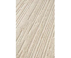 Newton Minimalism Stripes Beige Contemporary Rug - 4 Sizes