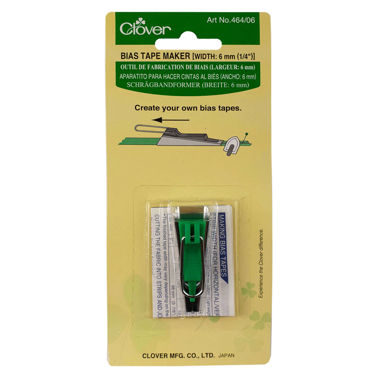 Clover Bias Tape Maker 6mm (1/4 Inch)