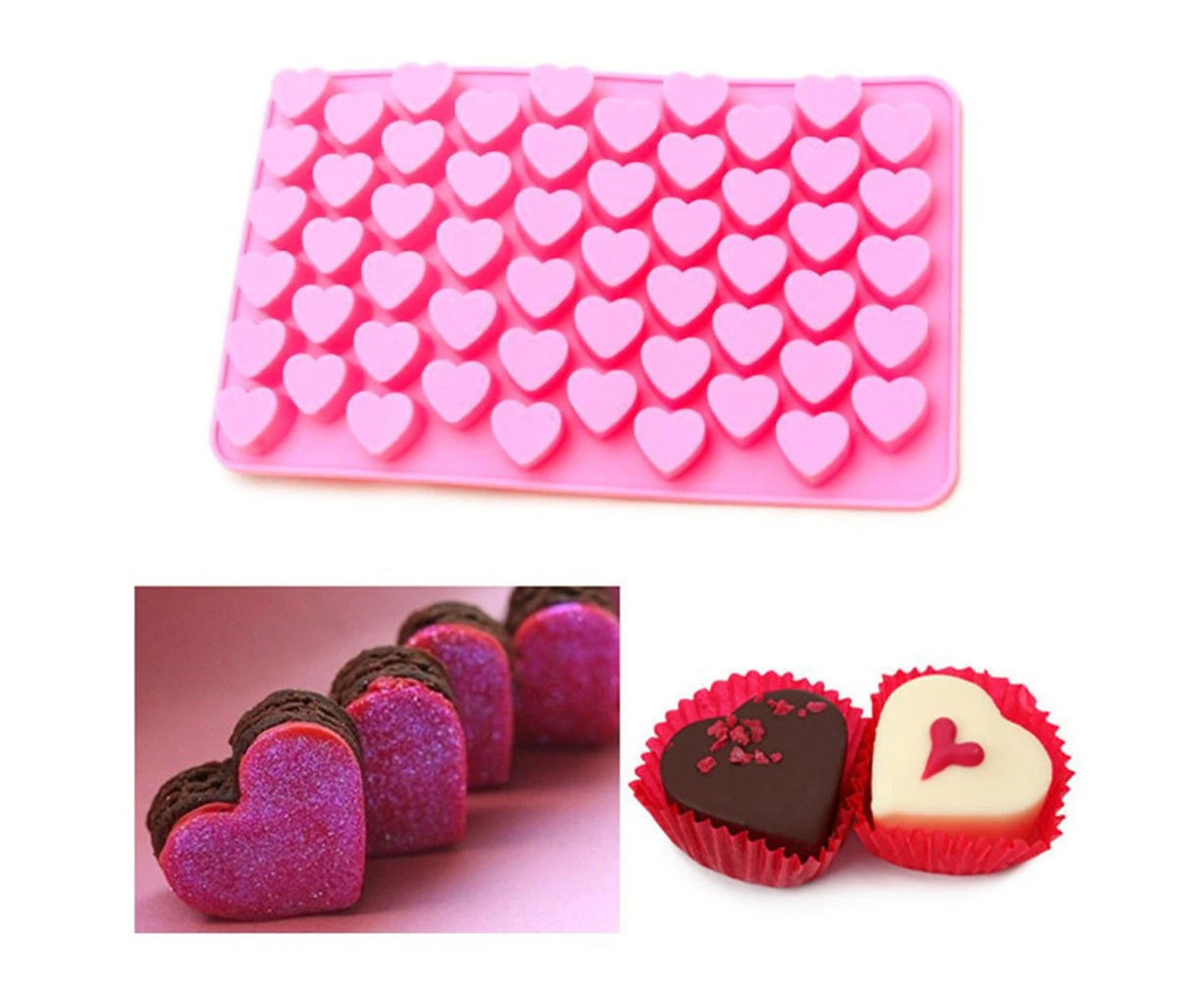 Love Heart Shape Baking Mold Chocolate Cake Cookie Candy Jelly Silicone Mould