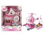 Dickie Hello Kitty - Hello Kitty Figure Helicopter with Removable Stretcher, Toy Gift for Kids from 3 Years - 17.5 cm - MKTP