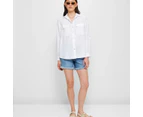 Target Washed Utility Shirt - White