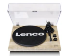 Lenco 42cm Aluminium Bluetooth/USB Connection Vinyl Record Player Turntable Pine