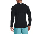 Under Armour Men's HeatGear Fitted Long Sleeve Top - Black