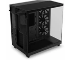 NZXT H6 Flow Computer Case - ATX Motherboard Supported - Mid-tower - Tempered Glass, Galvanized Cold Rolled Steel (SGCC) - Black - 3 x 120 mm x - 9 x