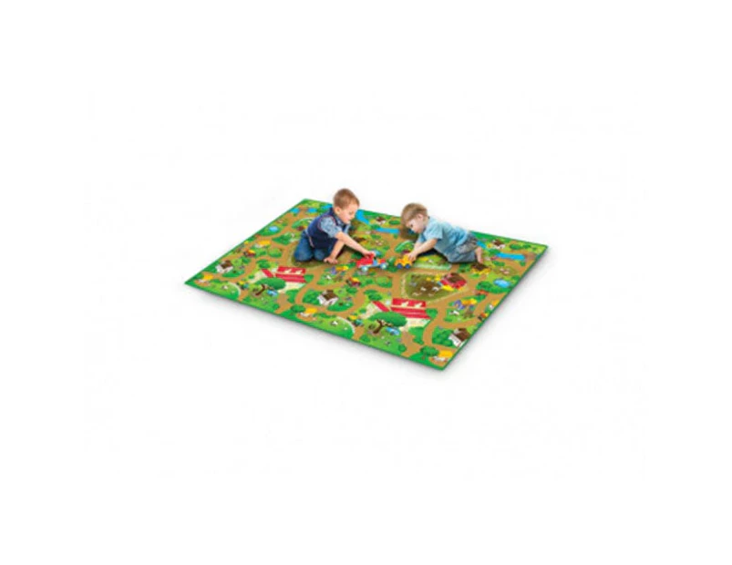 Kids Playmat Farm Design 200X120Cm
