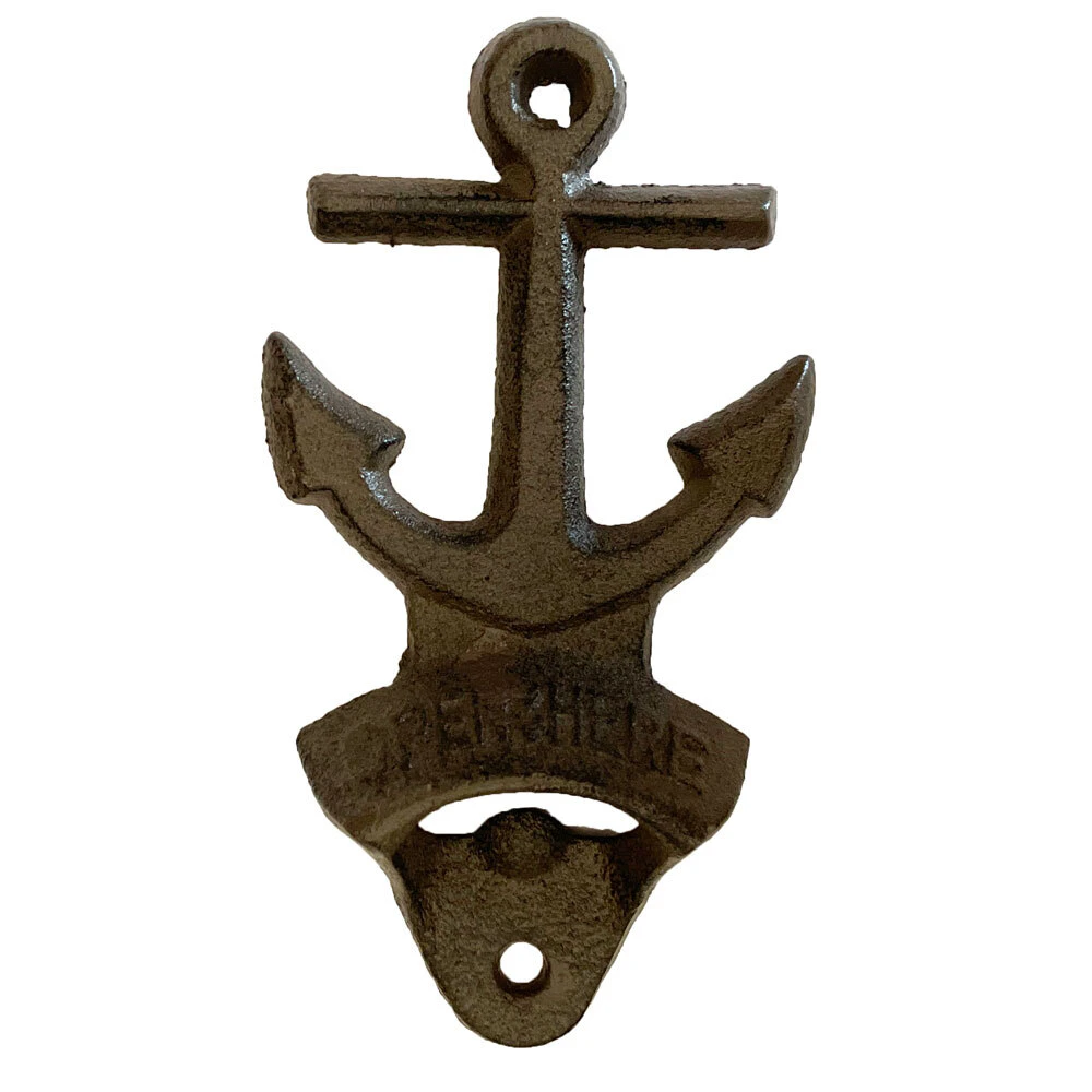 Mr Gecko Anchor Cast Iron Hand Made Bottle Opener