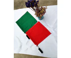 Referee flag stainless steel command hand flag red signal flag,Green