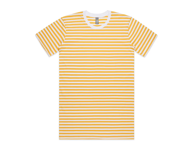 AS Colour Men Blank Plain Staple Yellow Stripe T-Shirt Tee