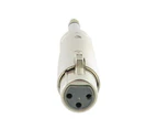 3 Pin XLR MIC female to 1/4 inch 6.35mm Mono male Adaptor Plug Unbalanced