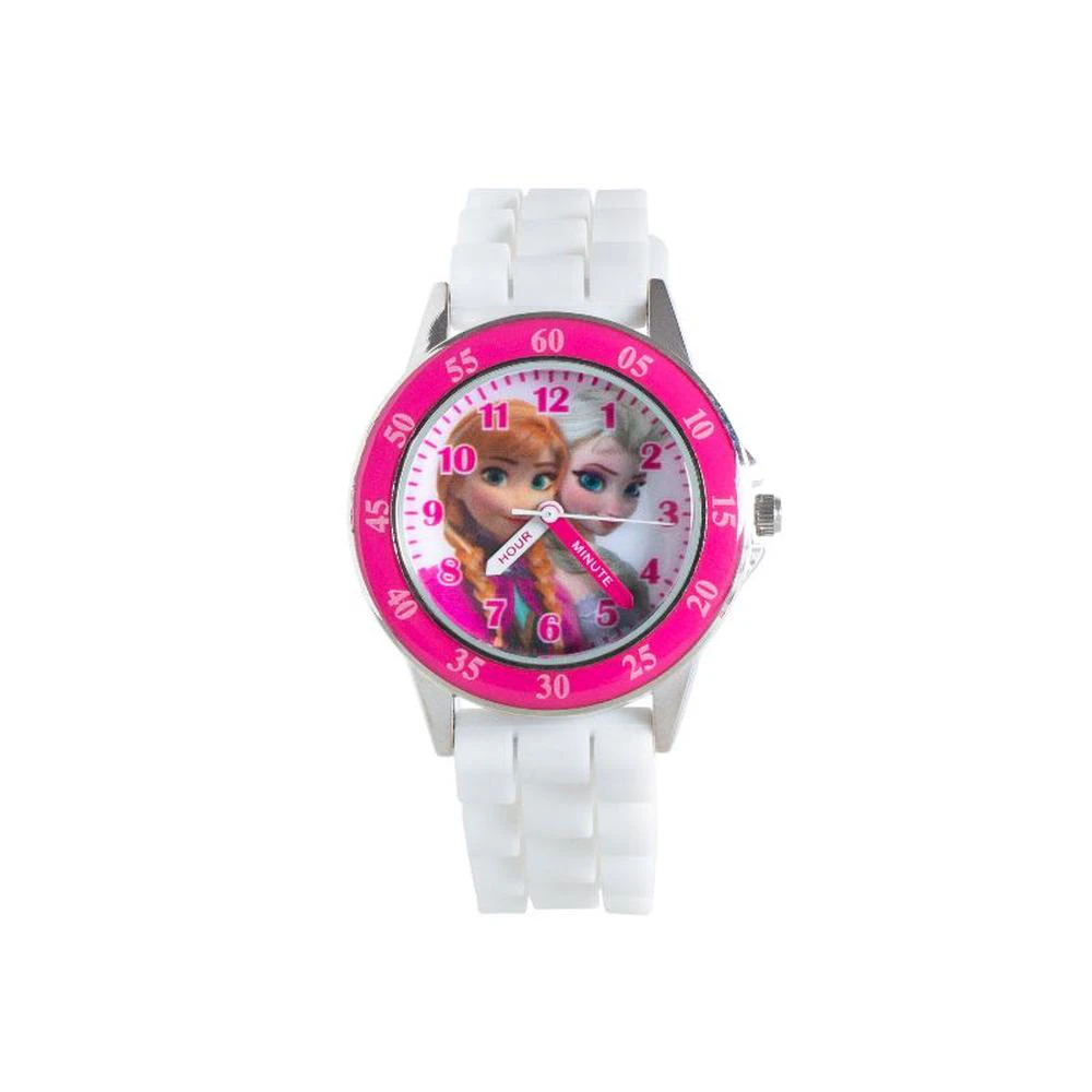 Time Teacher Frozen Watch (Pink/White)