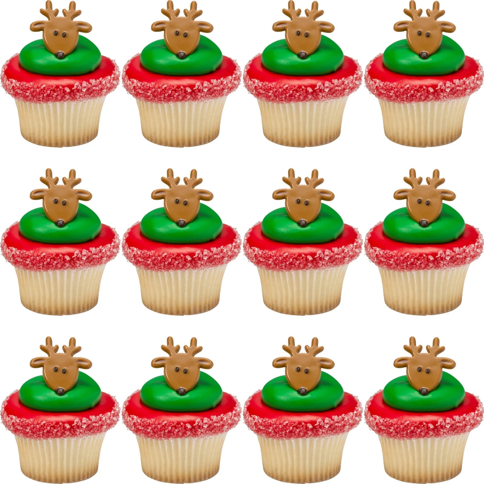 Reindeer Cupcake Rings (Pack of 12)